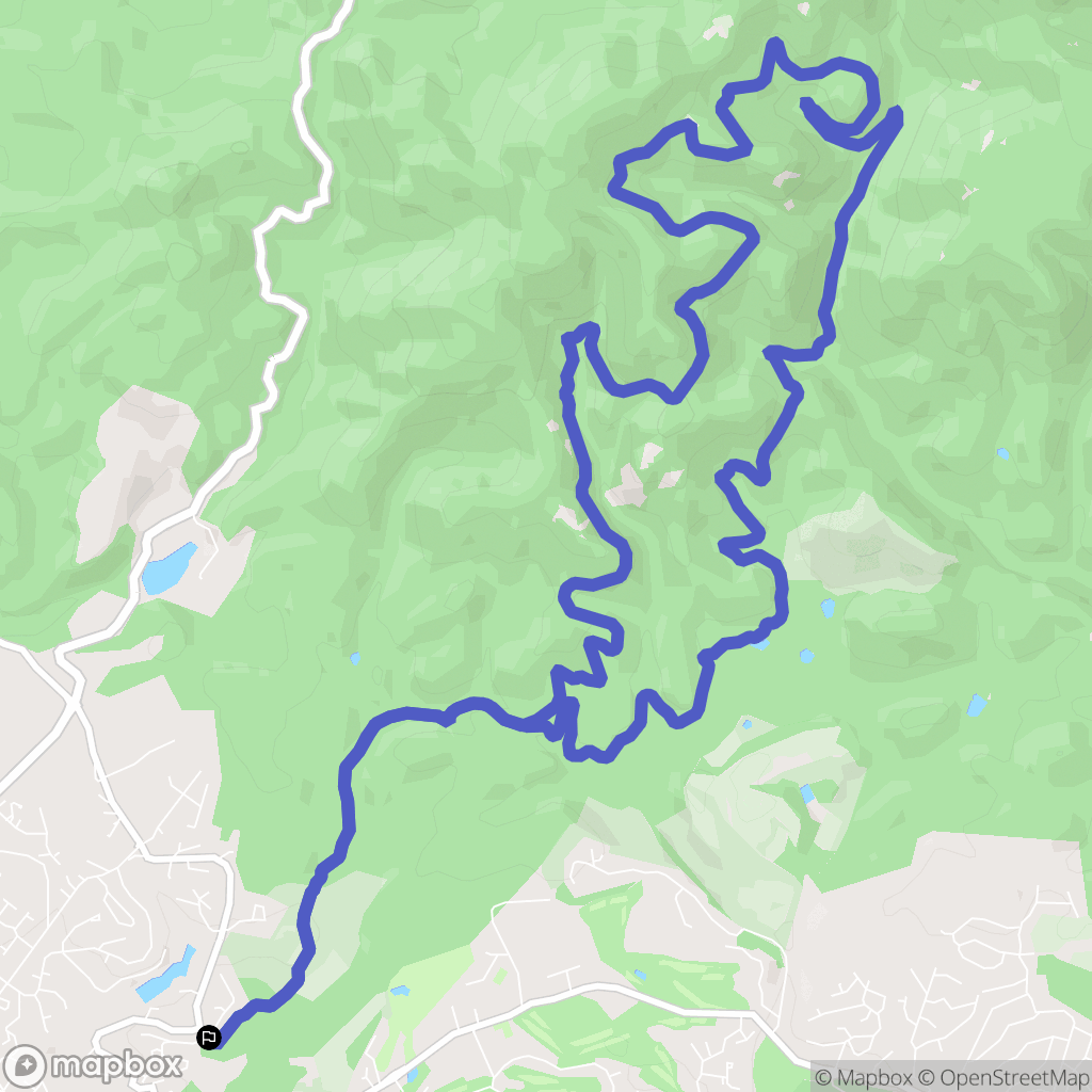 Fréjus : carte du parcours de randonnée - France