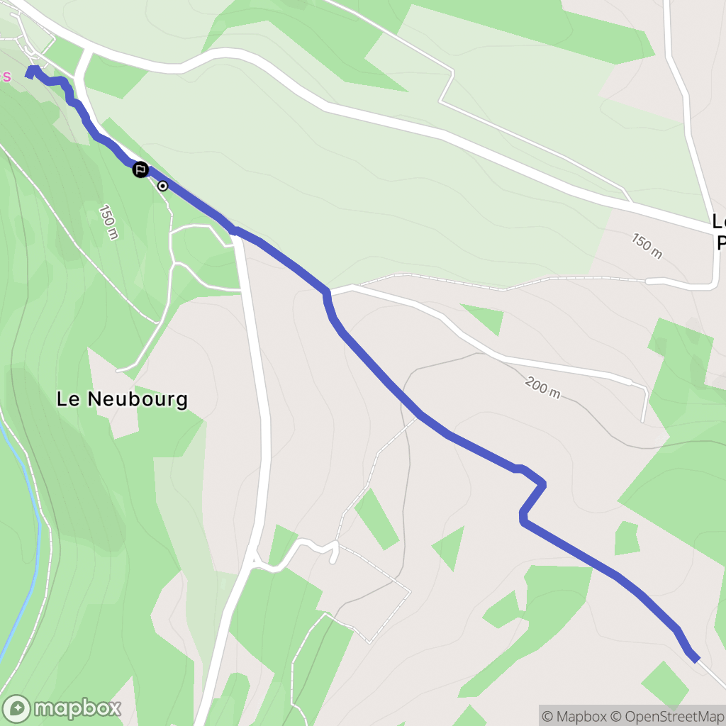 Saint-Philbert-sur-Orne : carte du parcours de randonnée - France