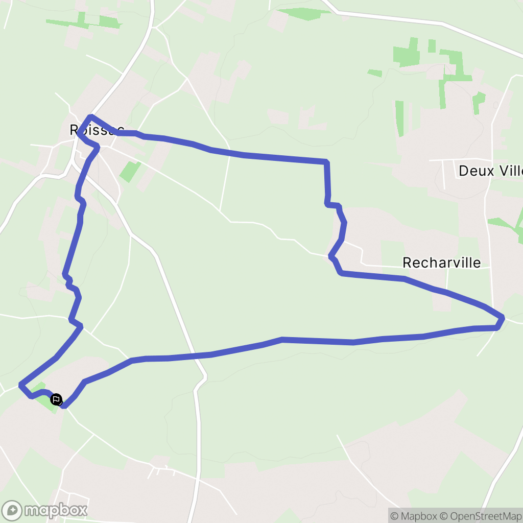Angeac-Champagne : carte du parcours de randonnée - France