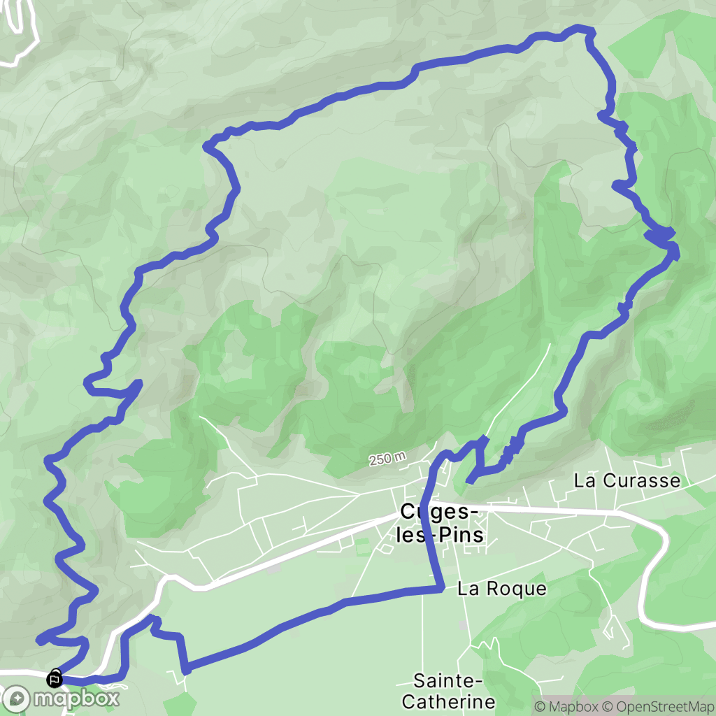 Cuges-les-Pins: routekaart voor buitenactiviteiten - France