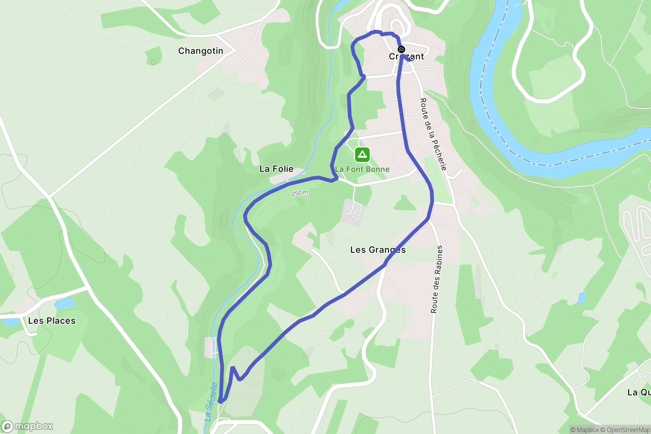 Crozant: routekaart voor buitenactiviteiten - France