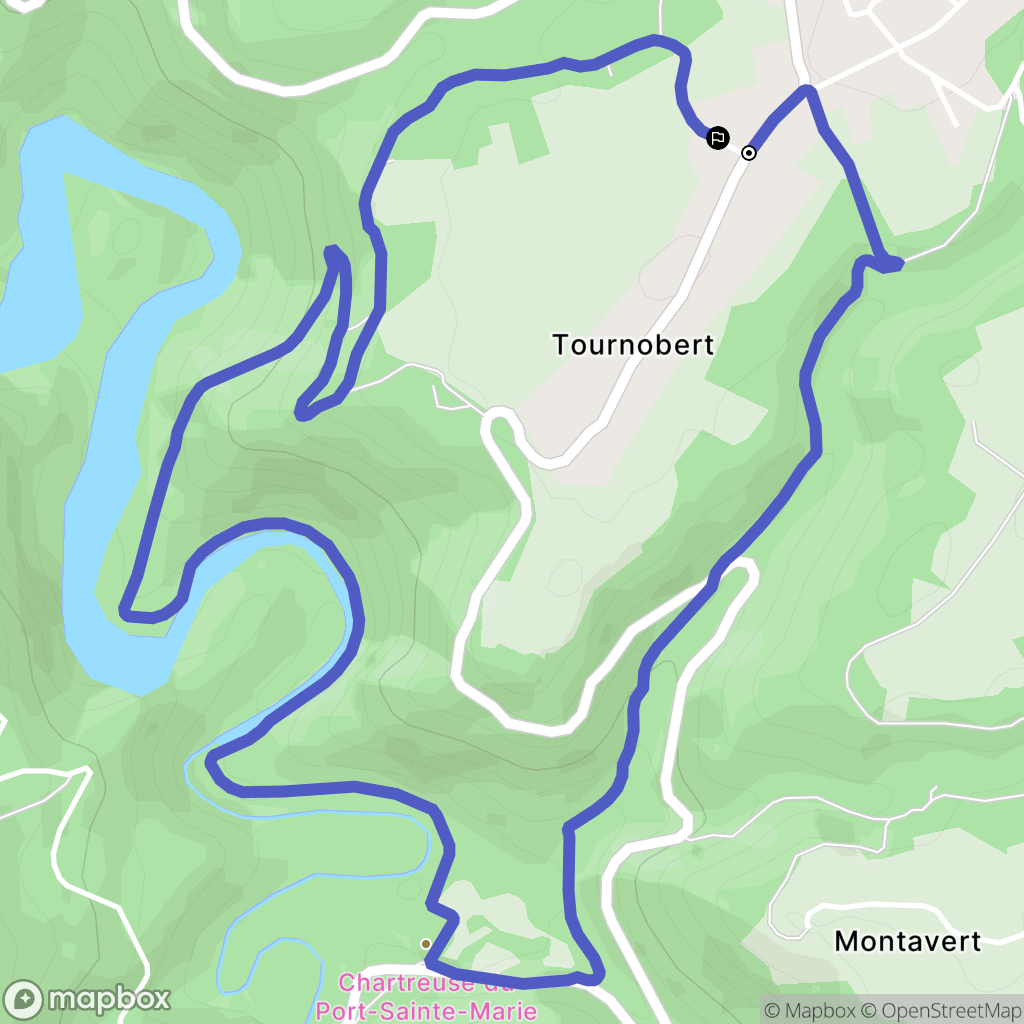 Les Ancizes-Comps : carte du parcours de randonnée - France