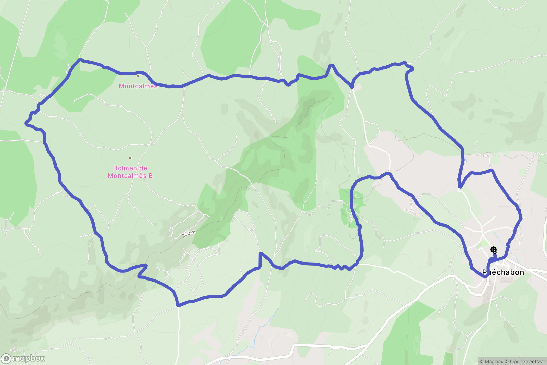 Puéchabon: routekaart voor buitenactiviteiten - France