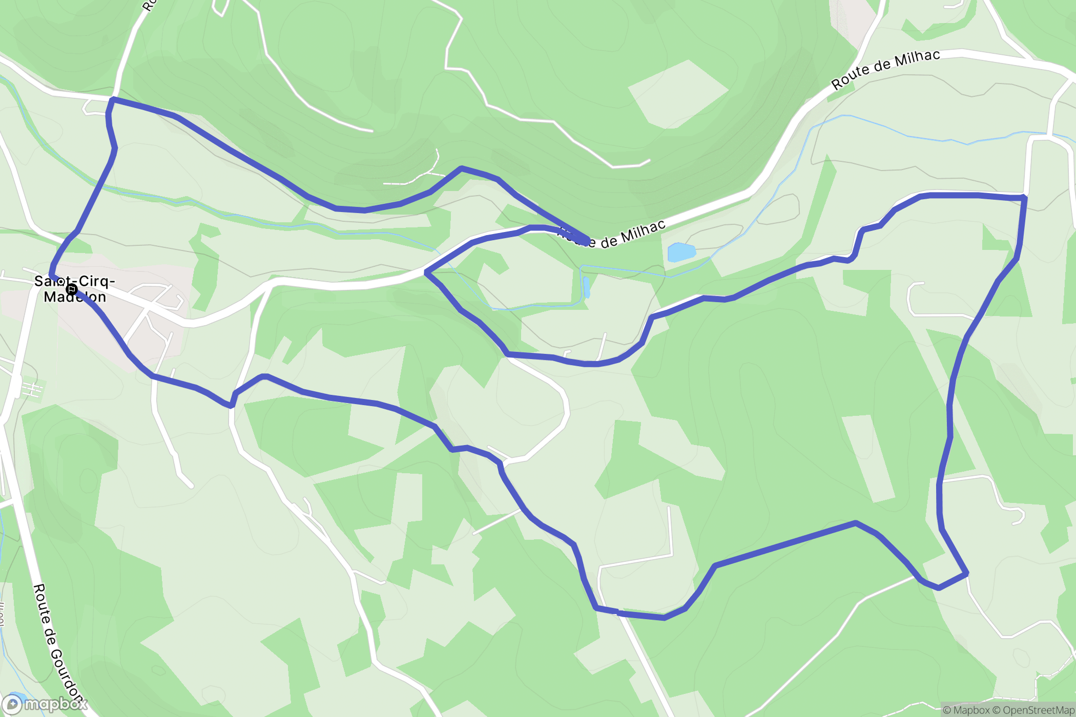 Saint-Cirq-Madelon: routekaart voor buitenactiviteiten - France