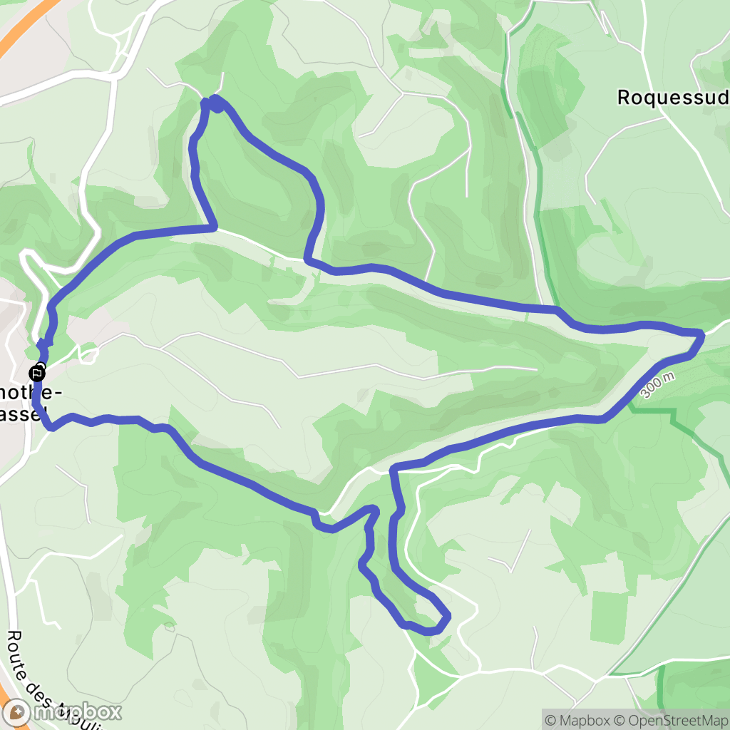 Lamothe-Cassel : carte du parcours de randonnée - France