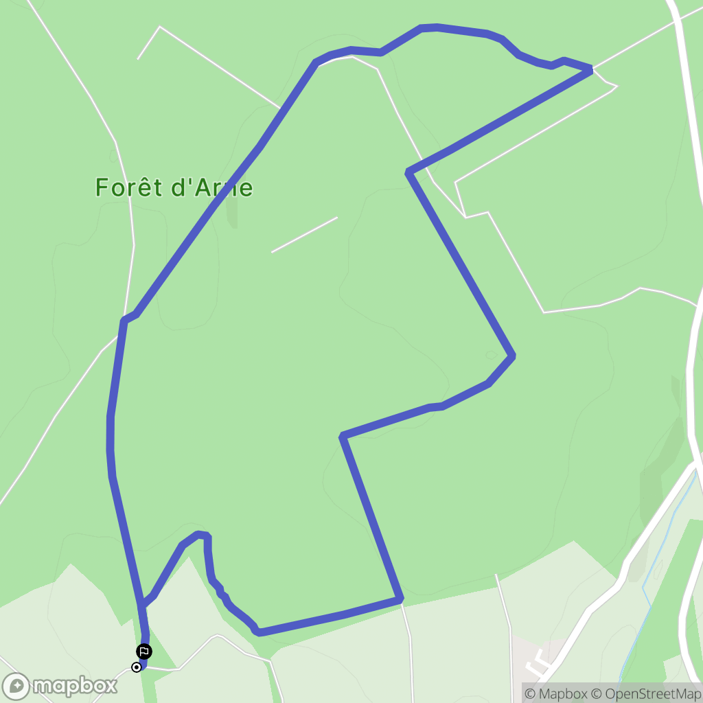 La Barre : carte du parcours de randonnée - France
