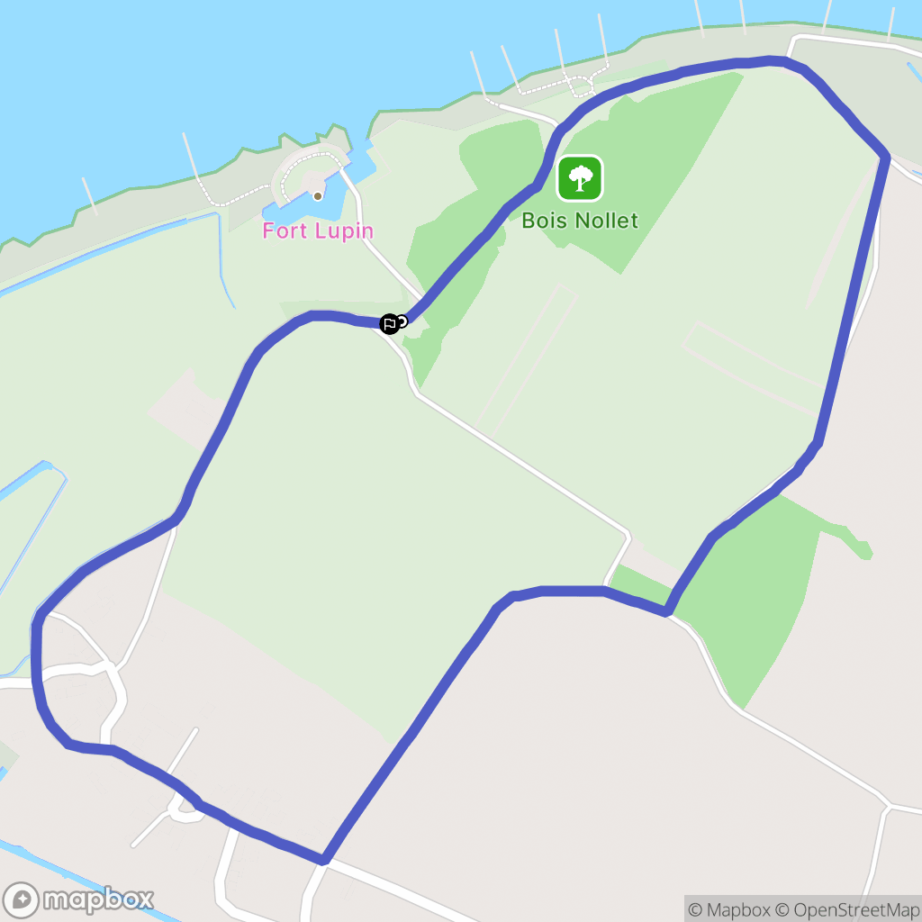 Le Lupin, Saint-Nazaire-sur-Charente : carte du parcours de randonnée - France