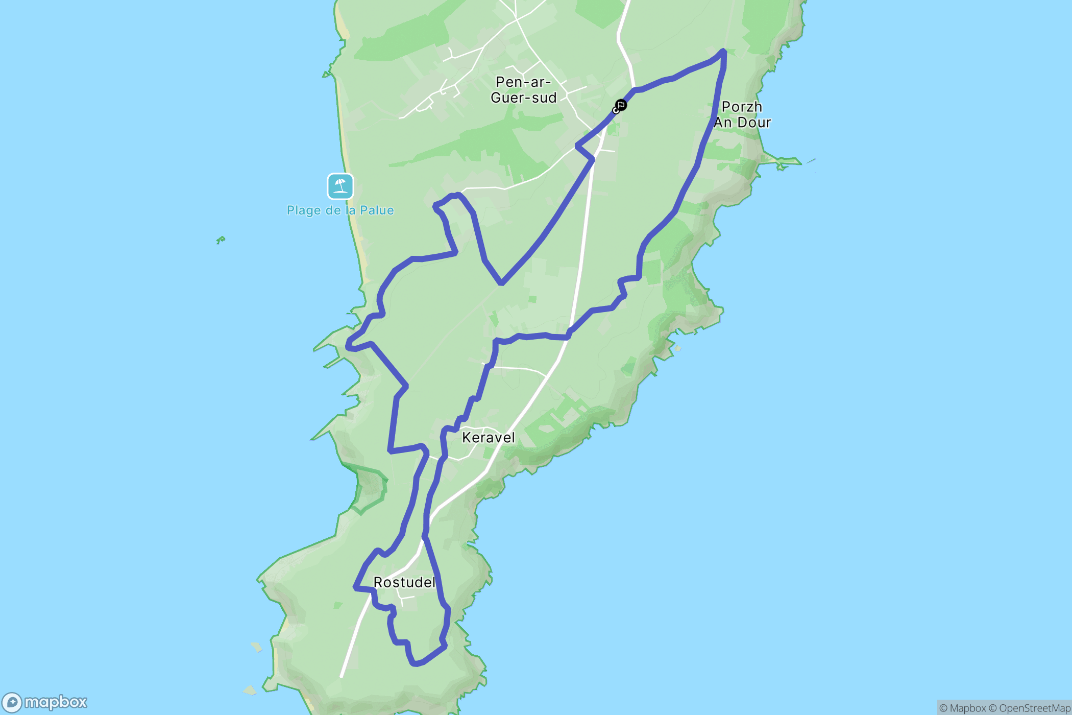 Crozon: routekaart voor buitenactiviteiten - France
