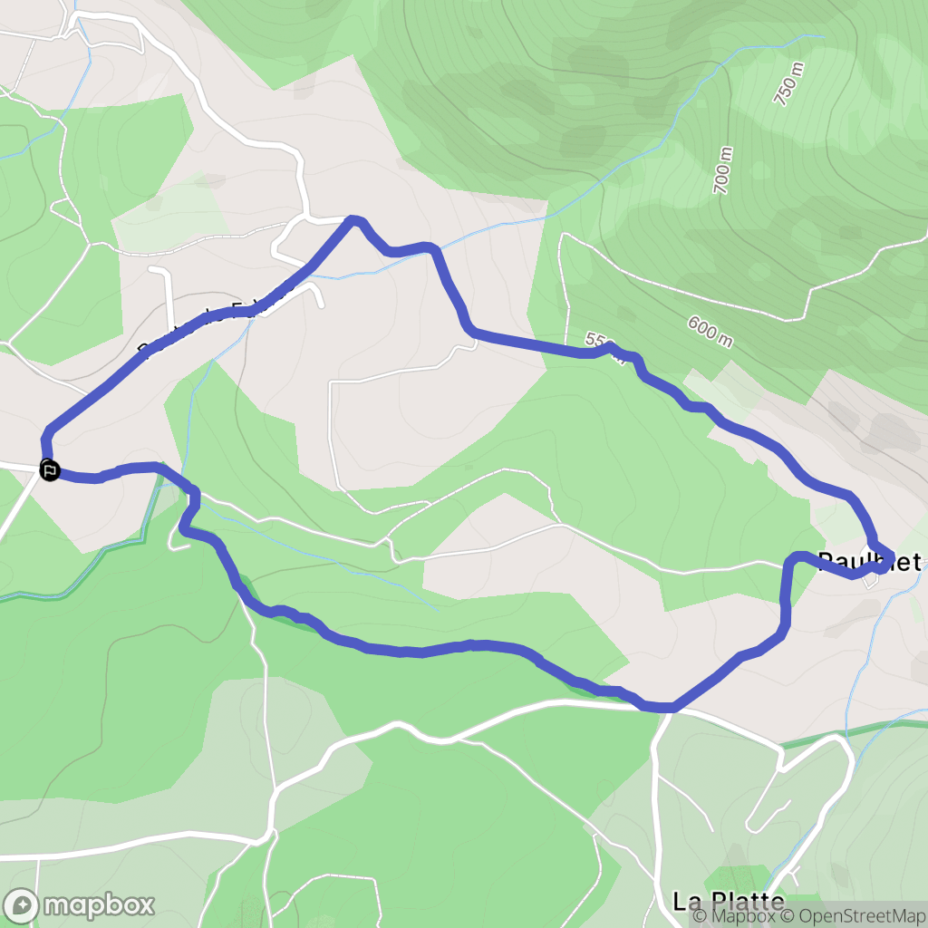 Dieulefit : carte du parcours de randonnée - France