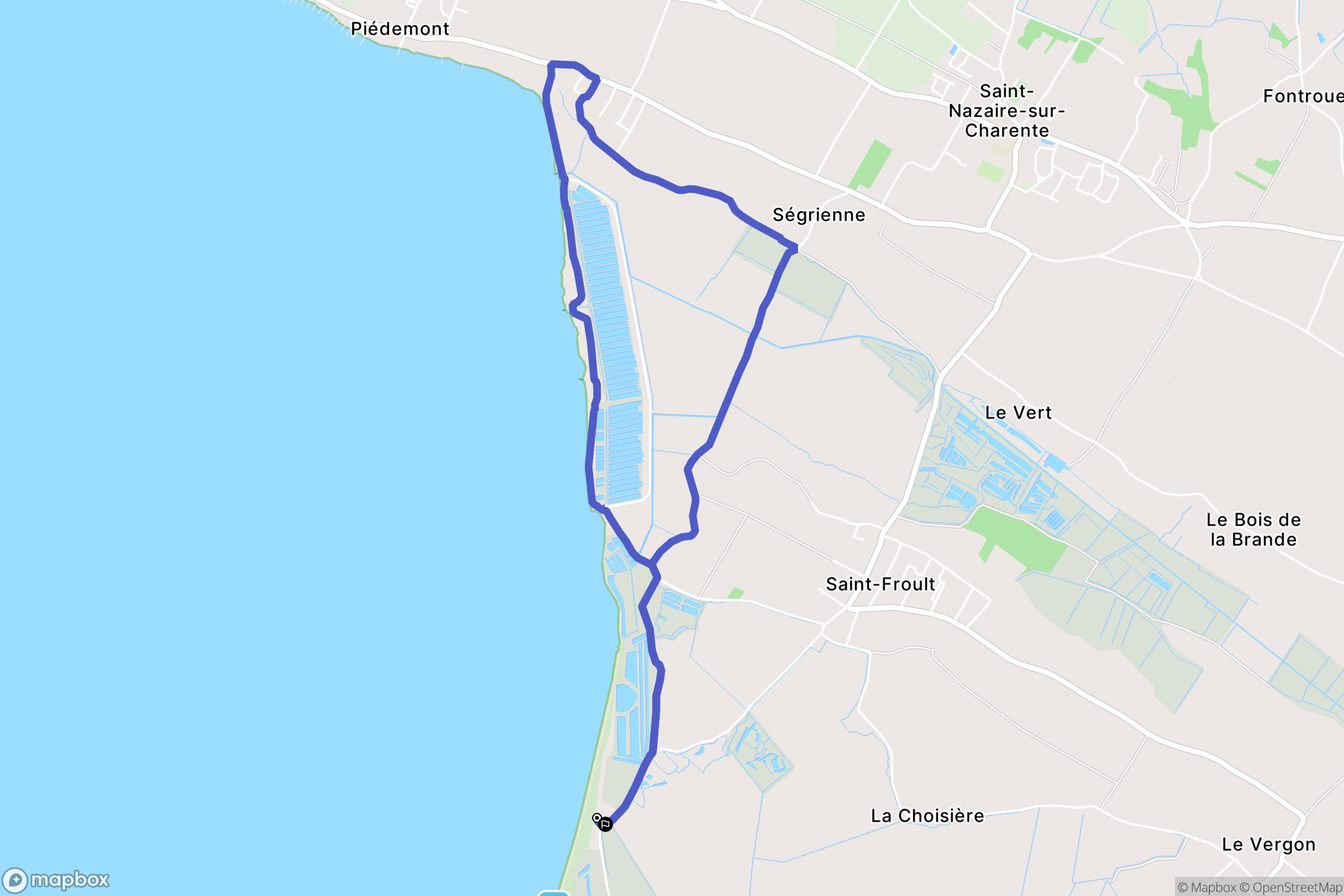 Saint-Froult : carte du parcours de randonnée - France