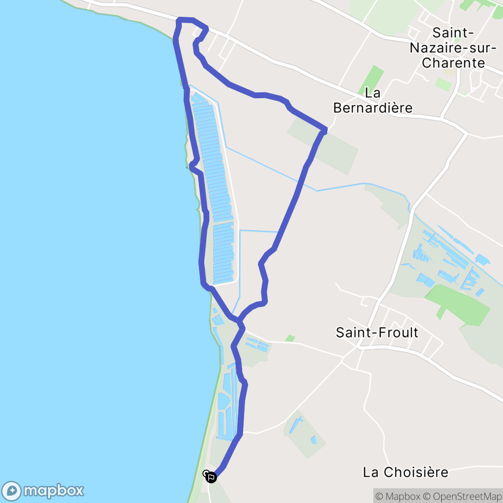 Saint-Froult : carte du parcours de randonnée - France