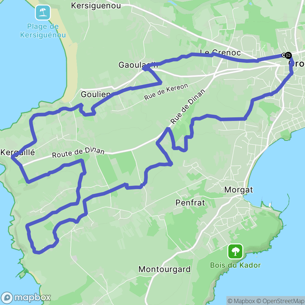 Crozon: routekaart voor buitenactiviteiten - France