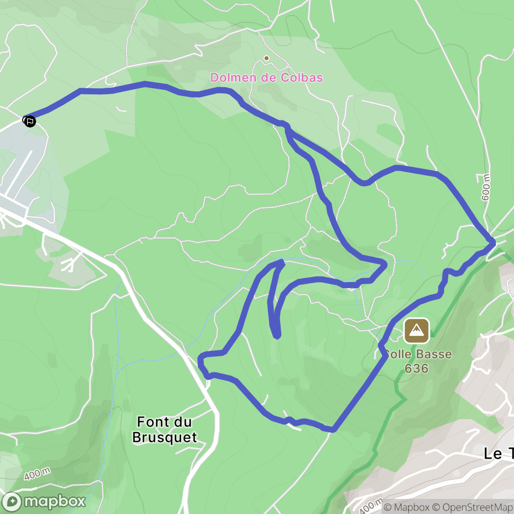 Saint-Cézaire-sur-Siagne : carte du parcours de randonnée - France