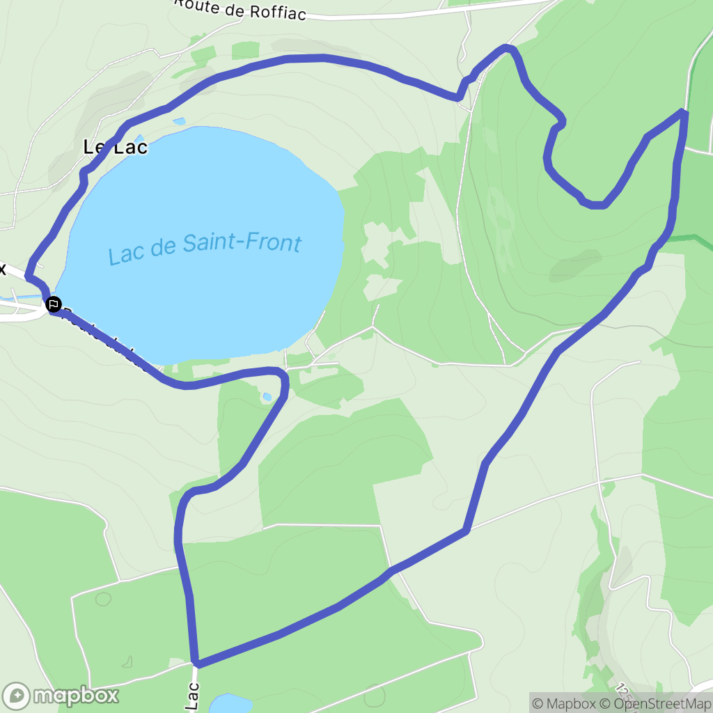 Saint-Front : carte du parcours de randonnée - France