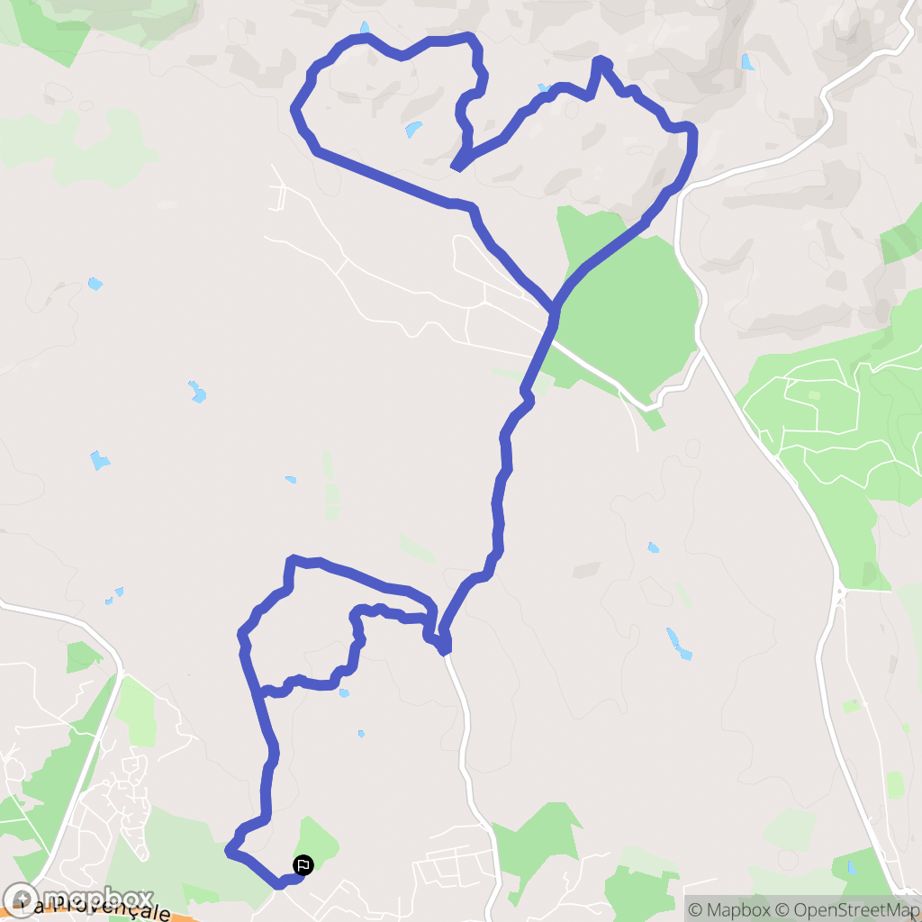 Puget-sur-Argens : carte du parcours de randonnée - France