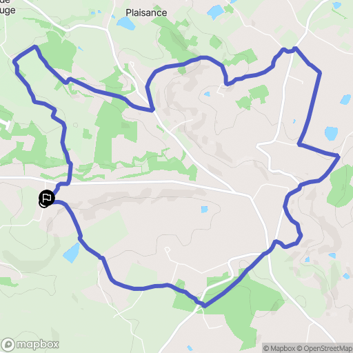 Quittimont : carte du parcours de randonnée - France