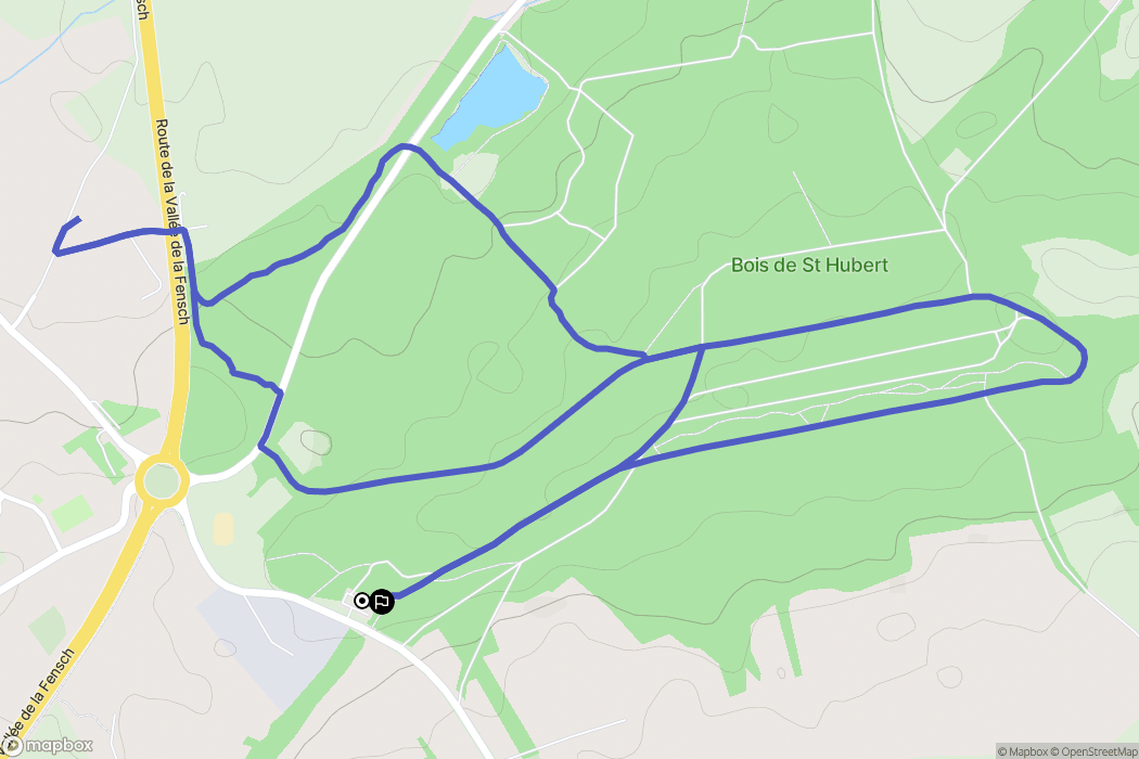 Gandrange : carte du parcours de randonnée - France