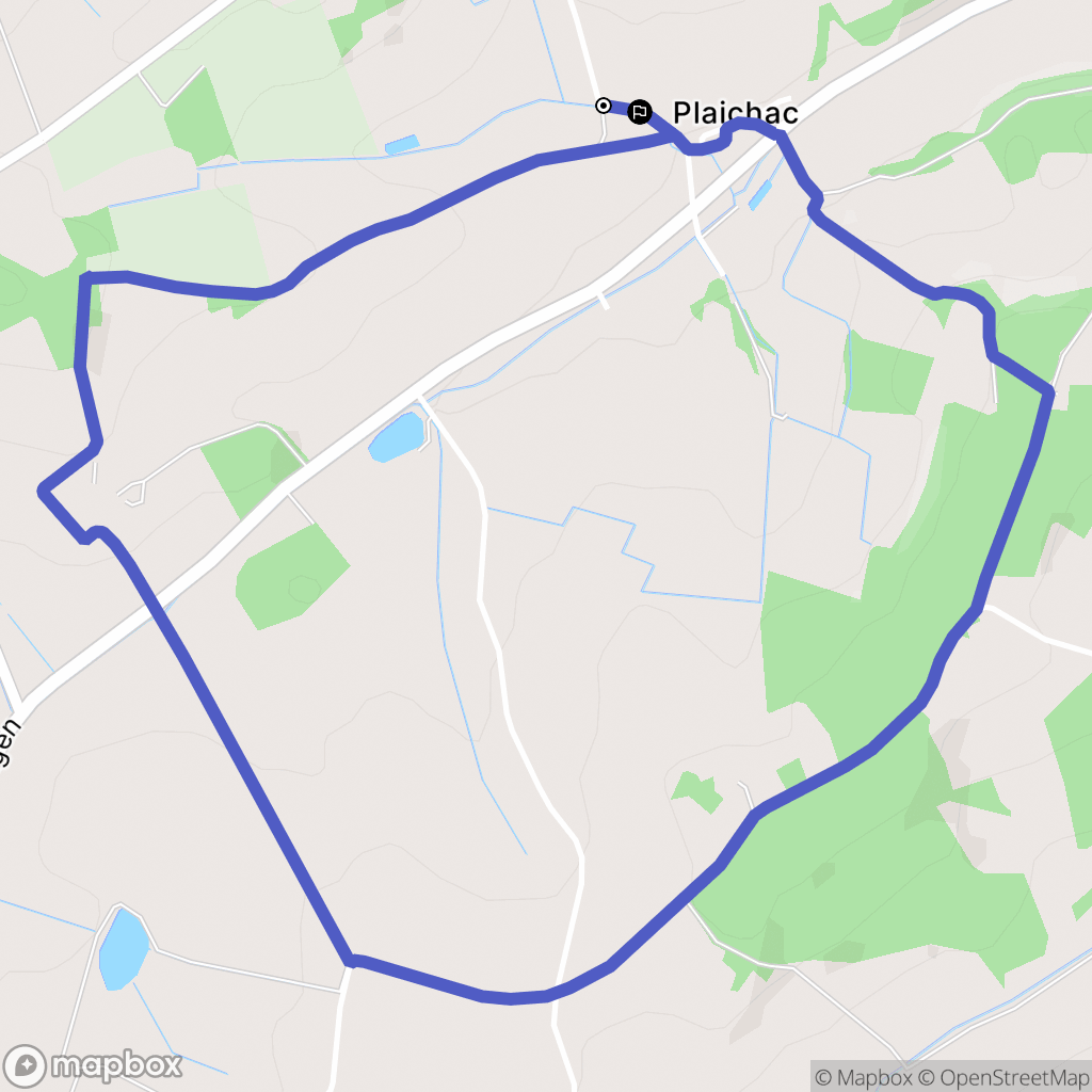 Laplume : carte du parcours de randonnée - France