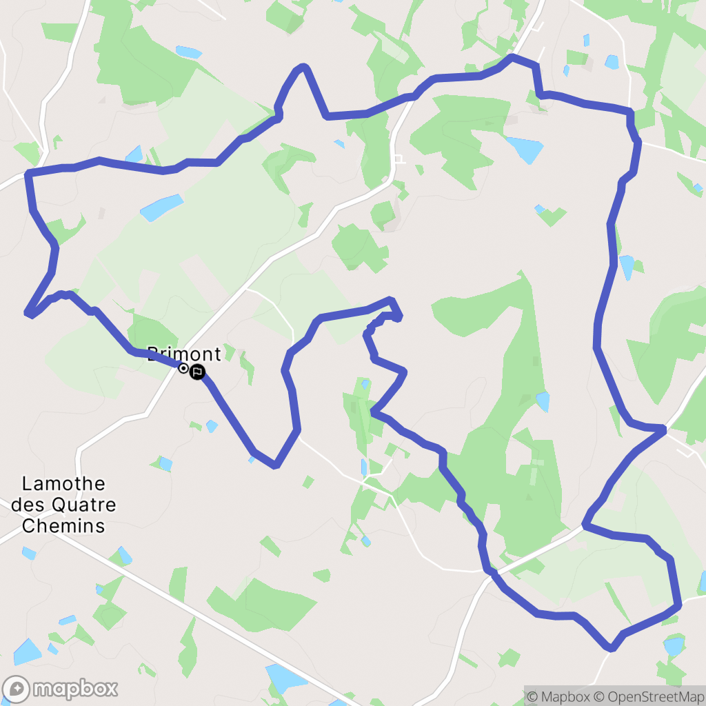 Laplume : carte du parcours de randonnée - France