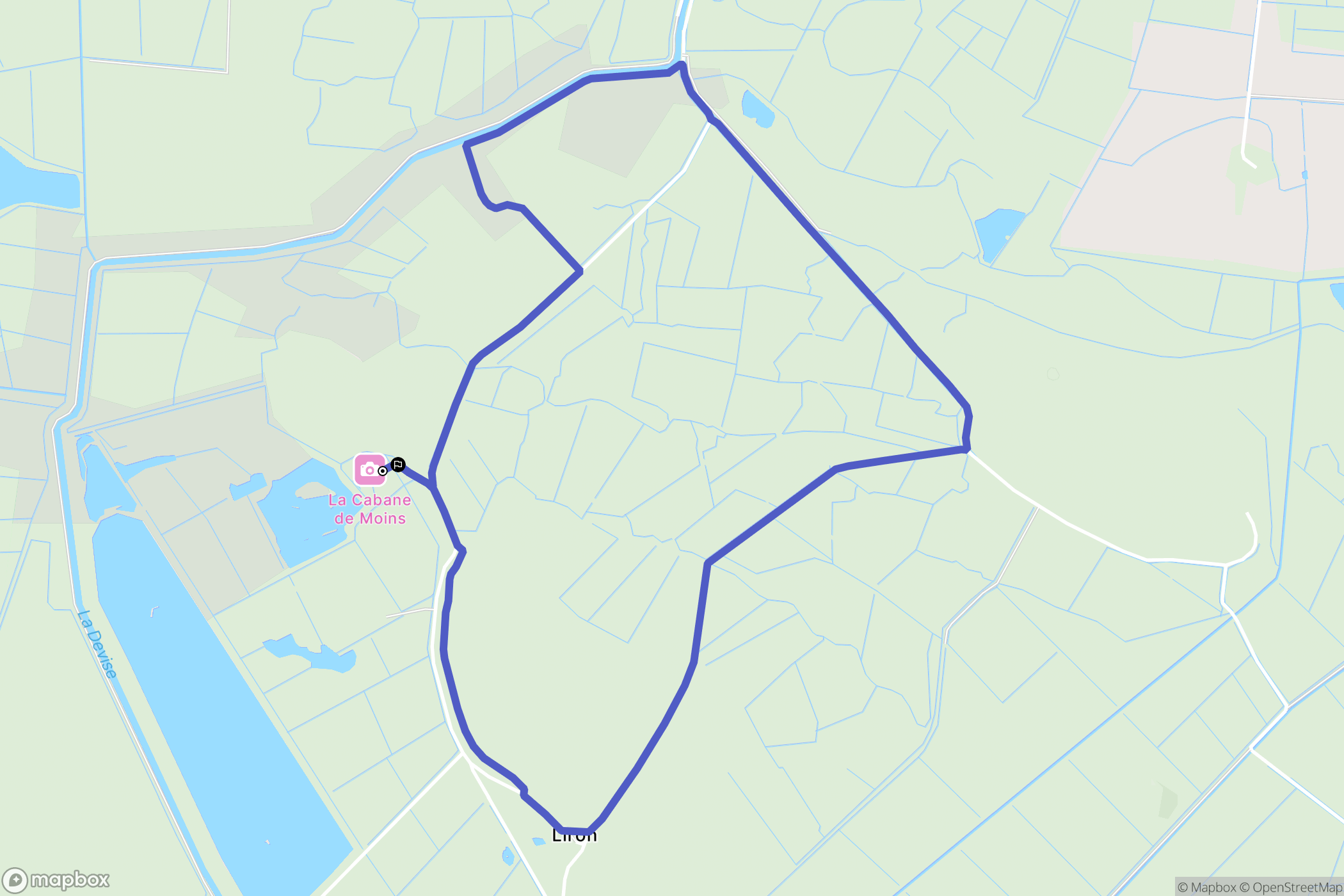 Breuil-Magné : carte du parcours de randonnée - France