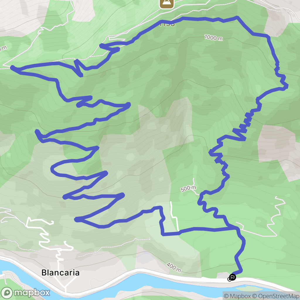 Puget-Théniers : carte du parcours de randonnée - France