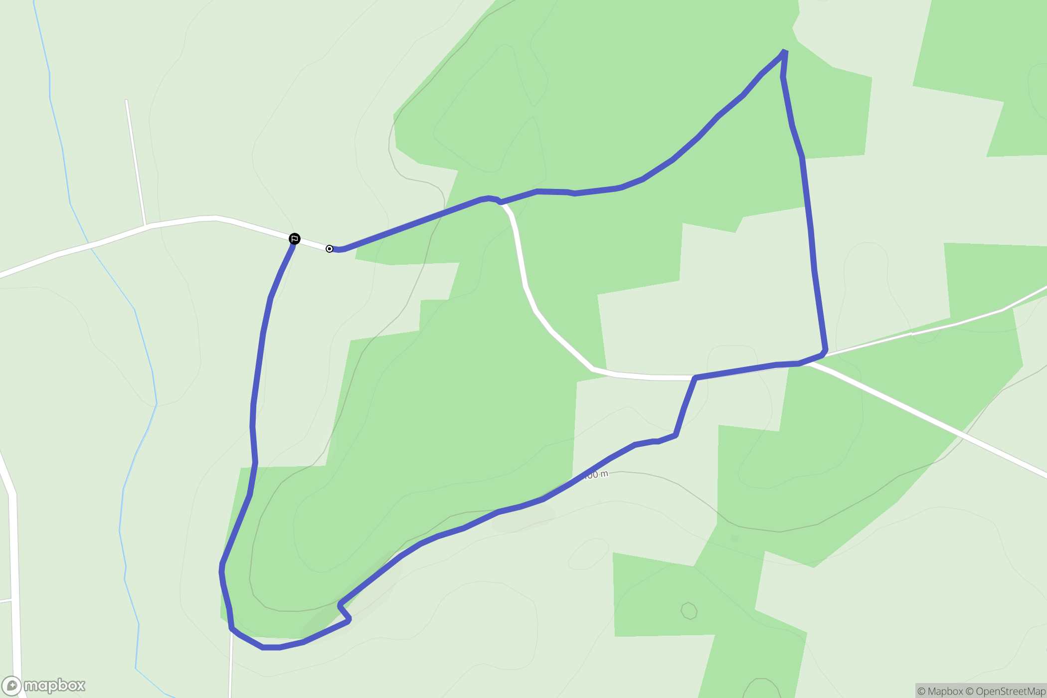 Dangé-Saint-Romain : carte du parcours de randonnée - France