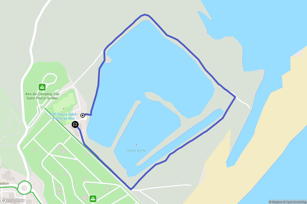 Fleury : carte du parcours de randonnée - France