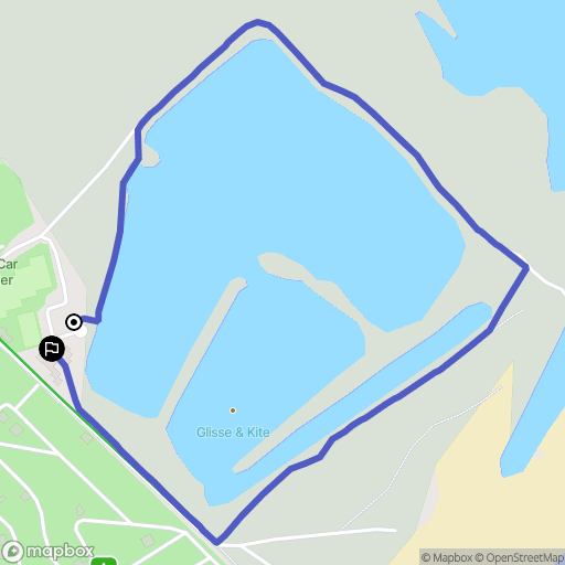Fleury : carte du parcours de randonnée - France