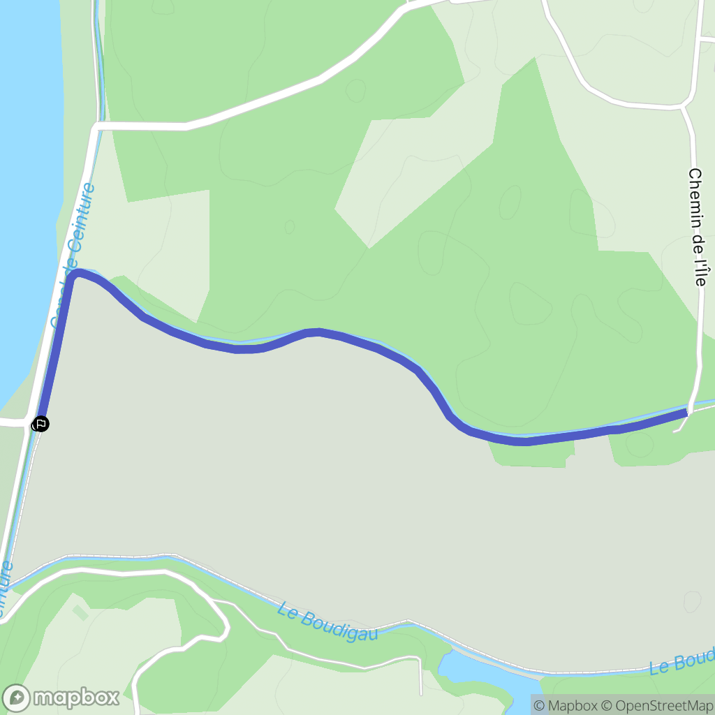Orx : carte du parcours de randonnée - France