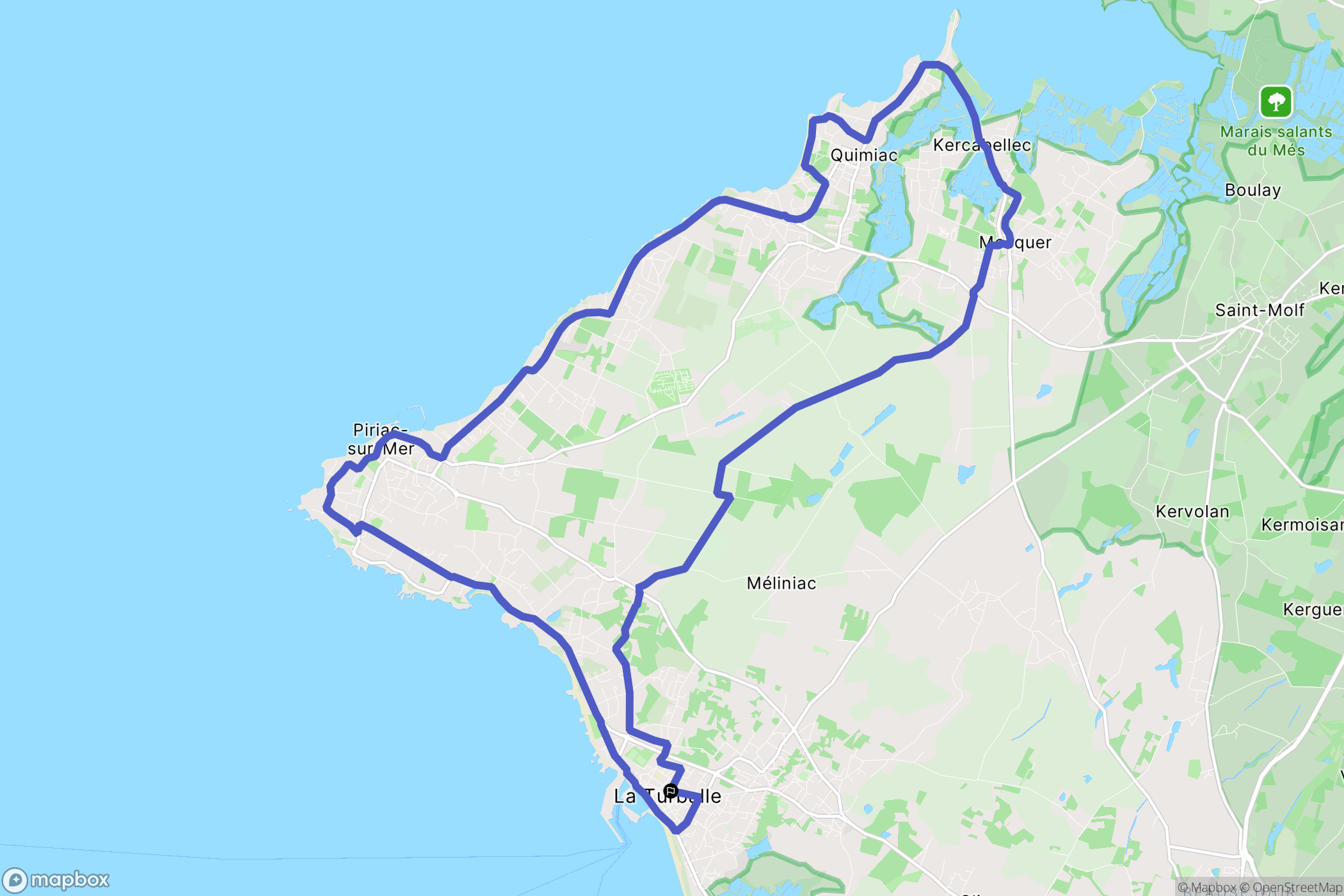 La Turballe: routekaart voor buitenactiviteiten - France