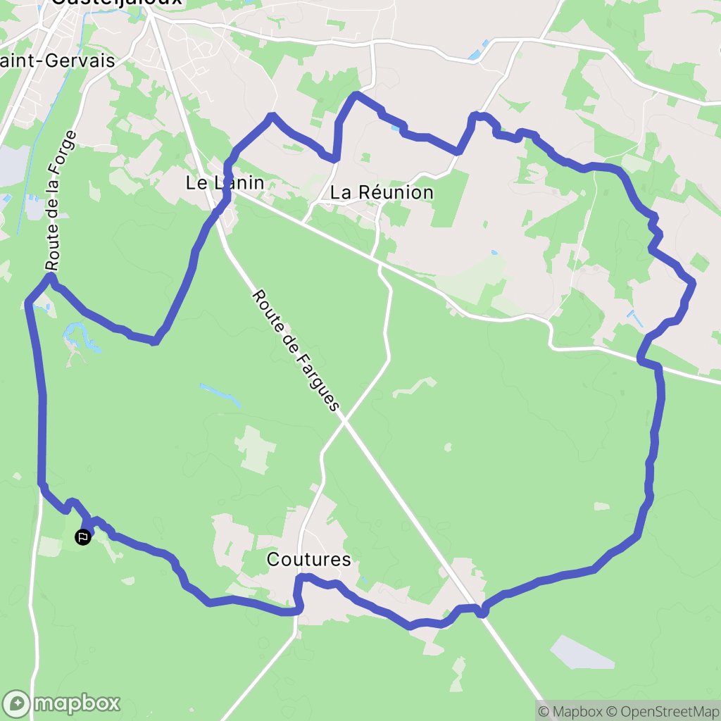 La Réunion : carte du parcours de randonnée - France