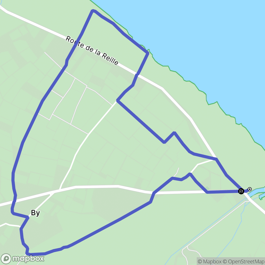 Bégadan : carte du parcours de randonnée - France