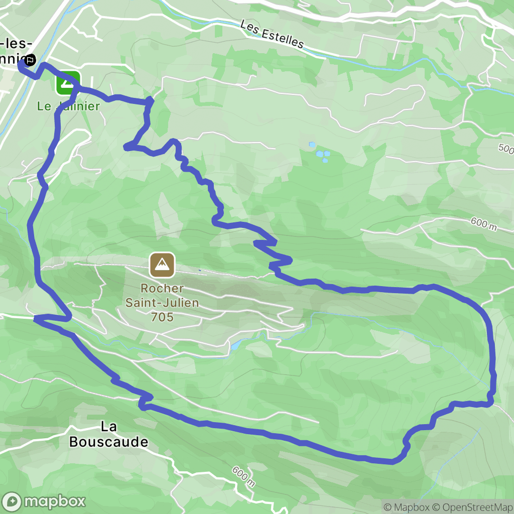 Buis-les-Baronnies : carte du parcours de randonnée - France