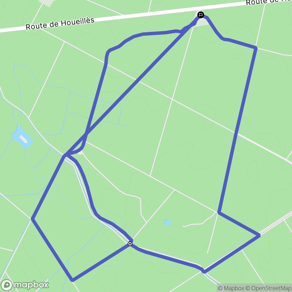 Campet : carte du parcours de randonnée - France