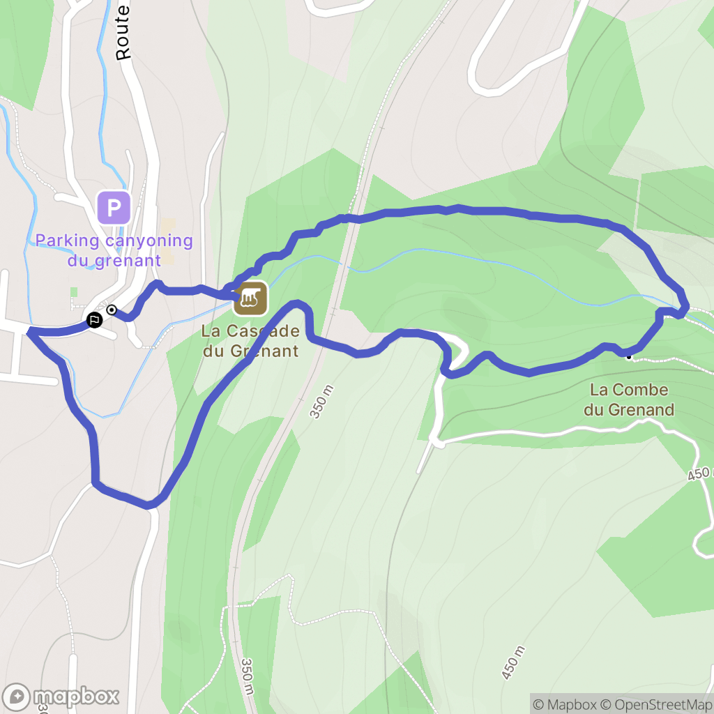 La Bridoire : carte du parcours de randonnée - France