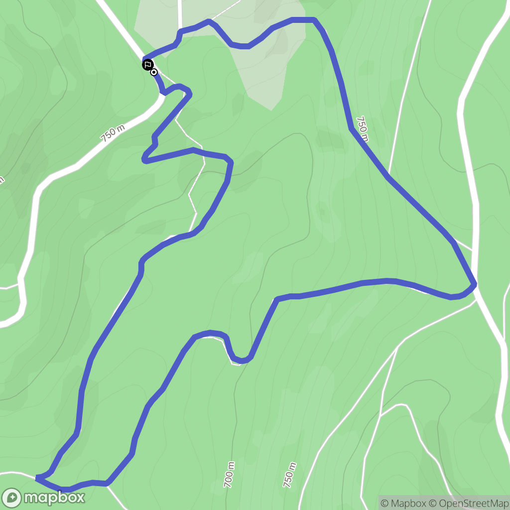 Péret-Bel-Air : carte du parcours de randonnée - France