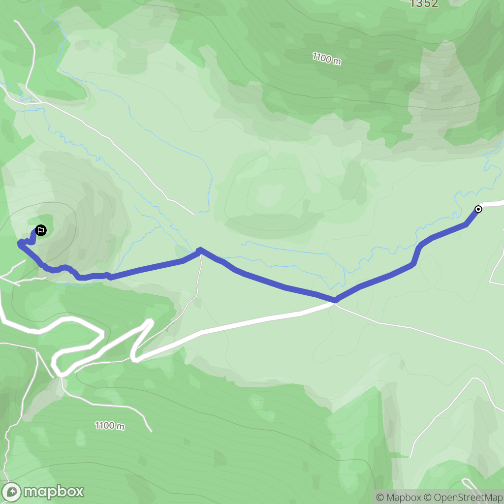 Bilhères : carte du parcours de randonnée - France