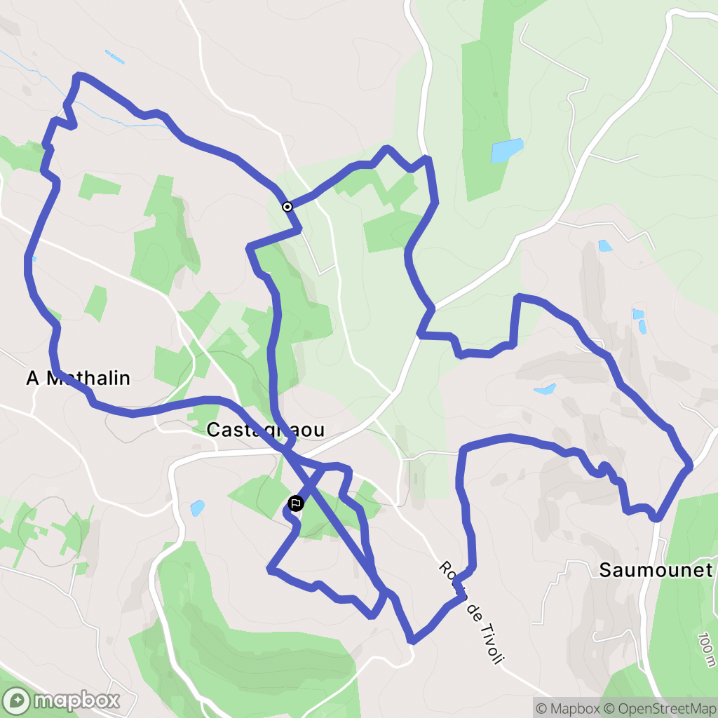 Saint-Julien : carte du parcours de randonnée - France