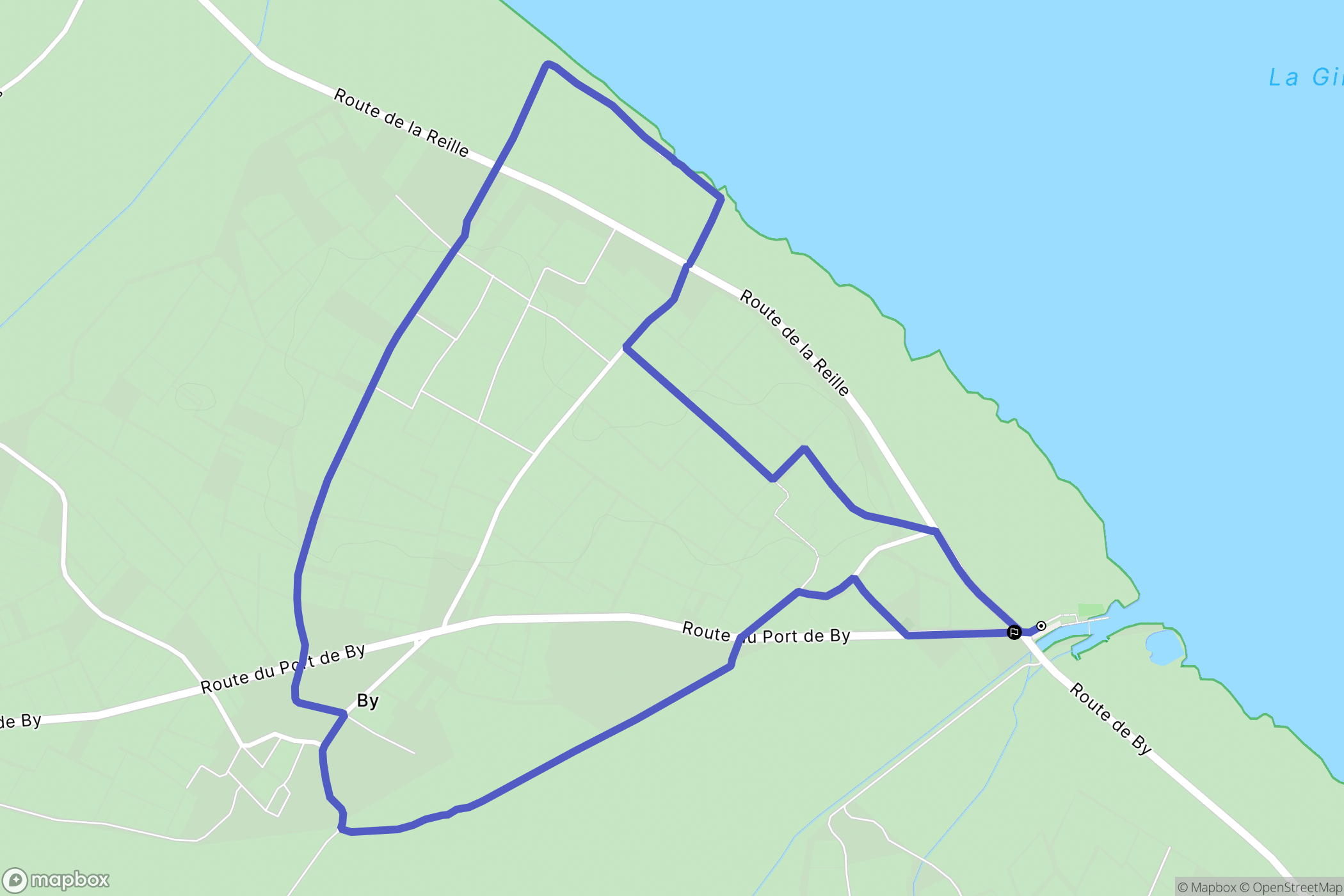 Bégadan : carte du parcours de randonnée - France