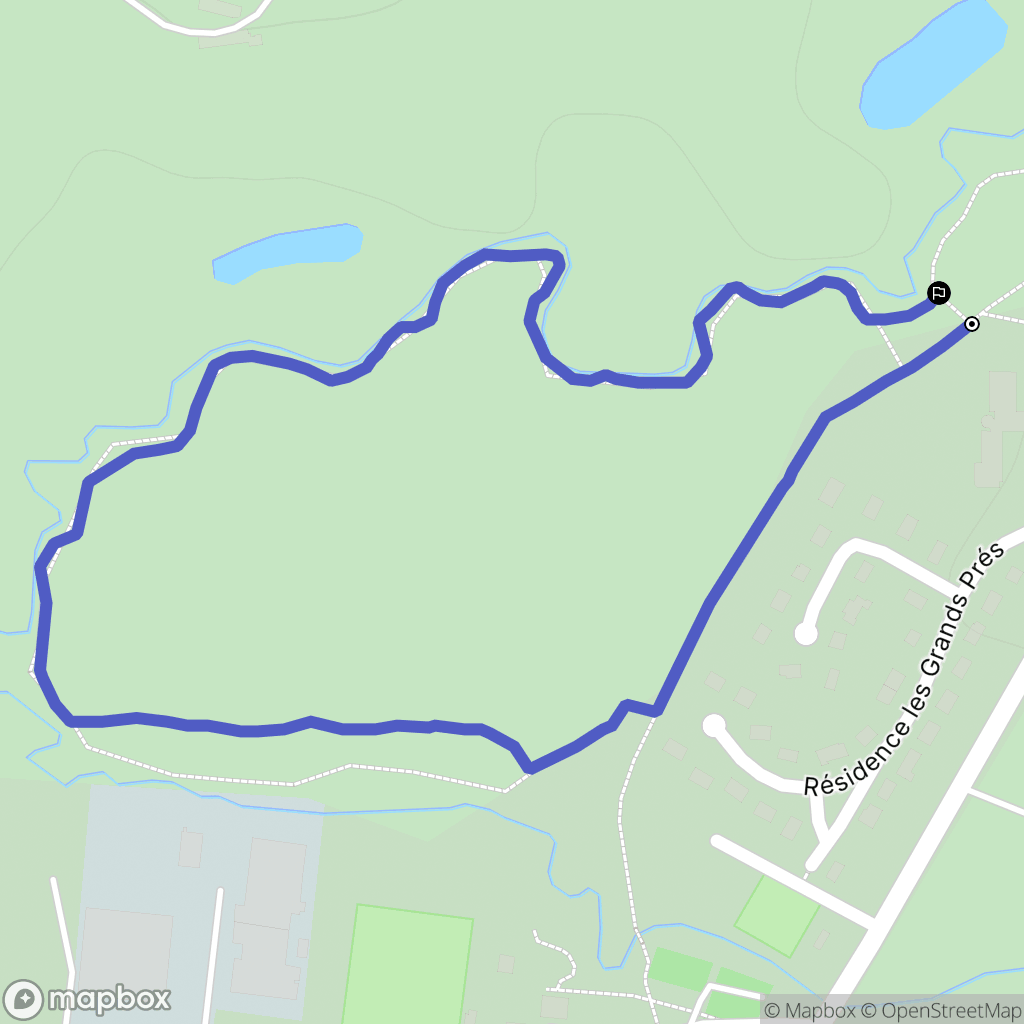 Launay : carte du parcours de randonnée - France