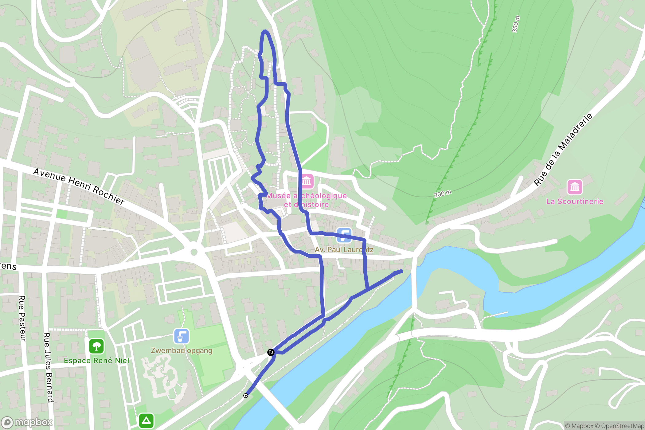 Nyons : carte du parcours de randonnée - France