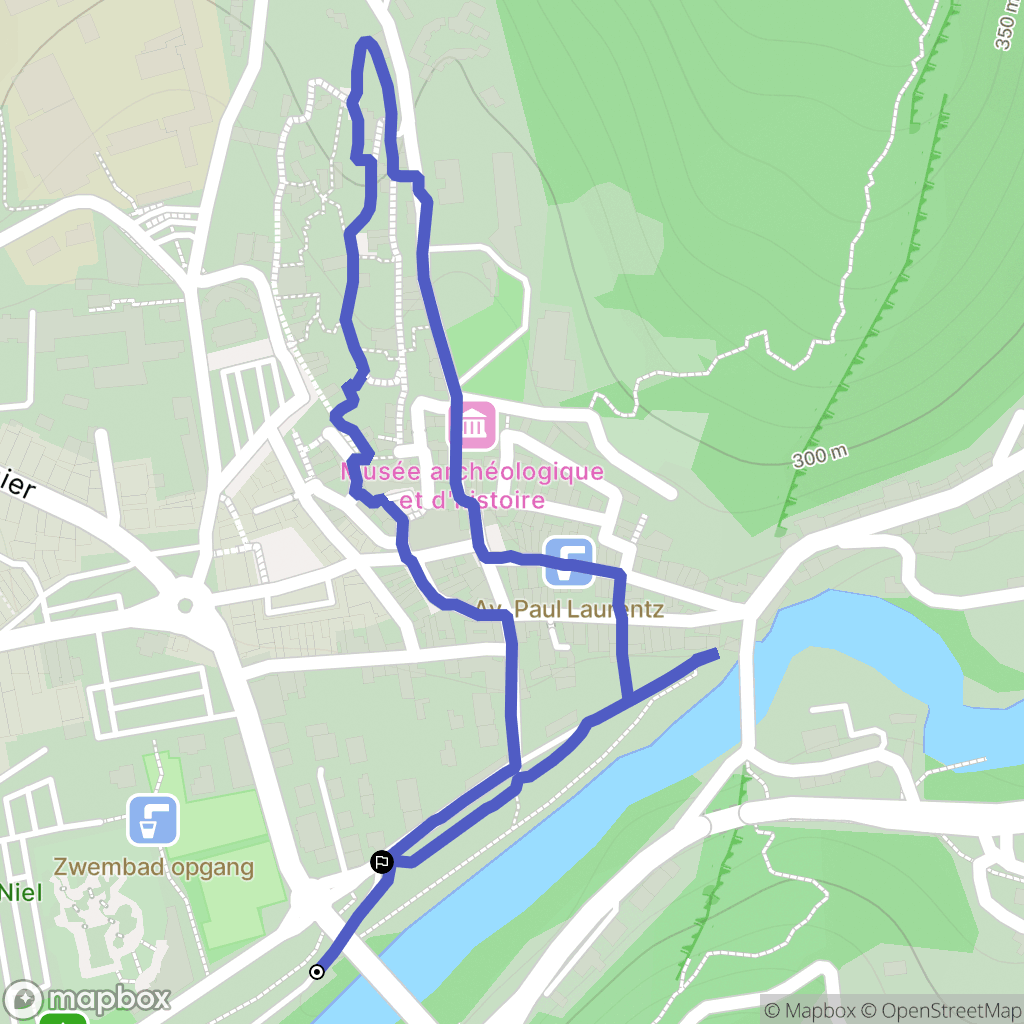 Nyons : carte du parcours de randonnée - France