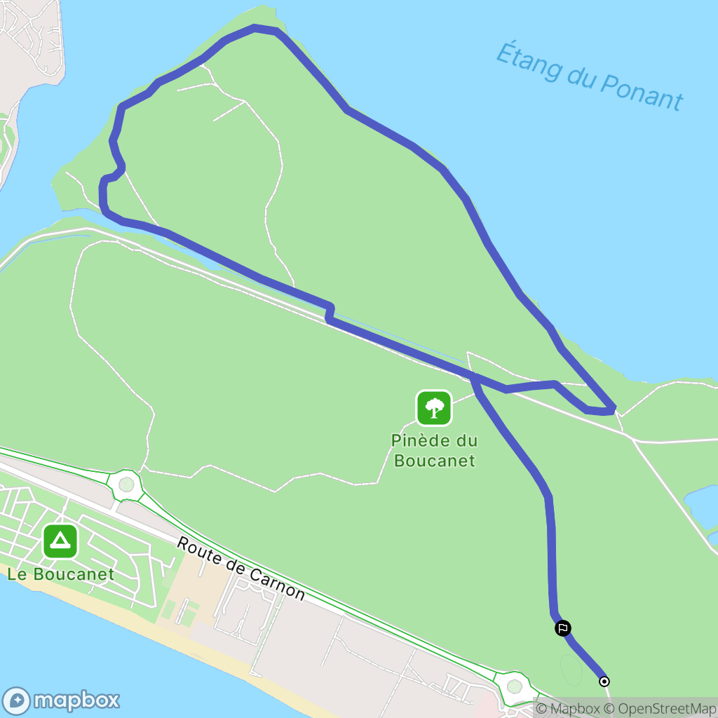 La Grande-Motte : carte du parcours de randonnée - France
