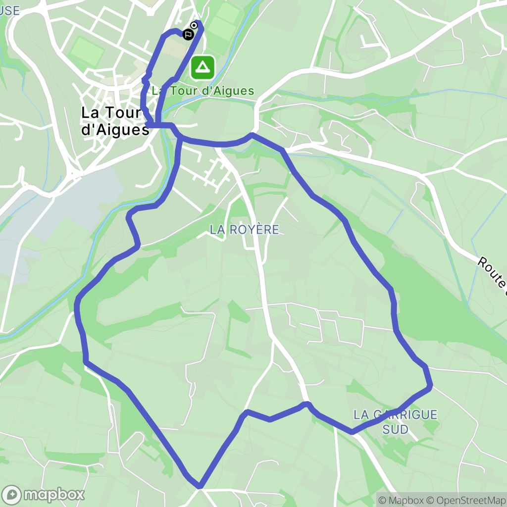 La Tour-d'Aigues: routekaart voor buitenactiviteiten - France