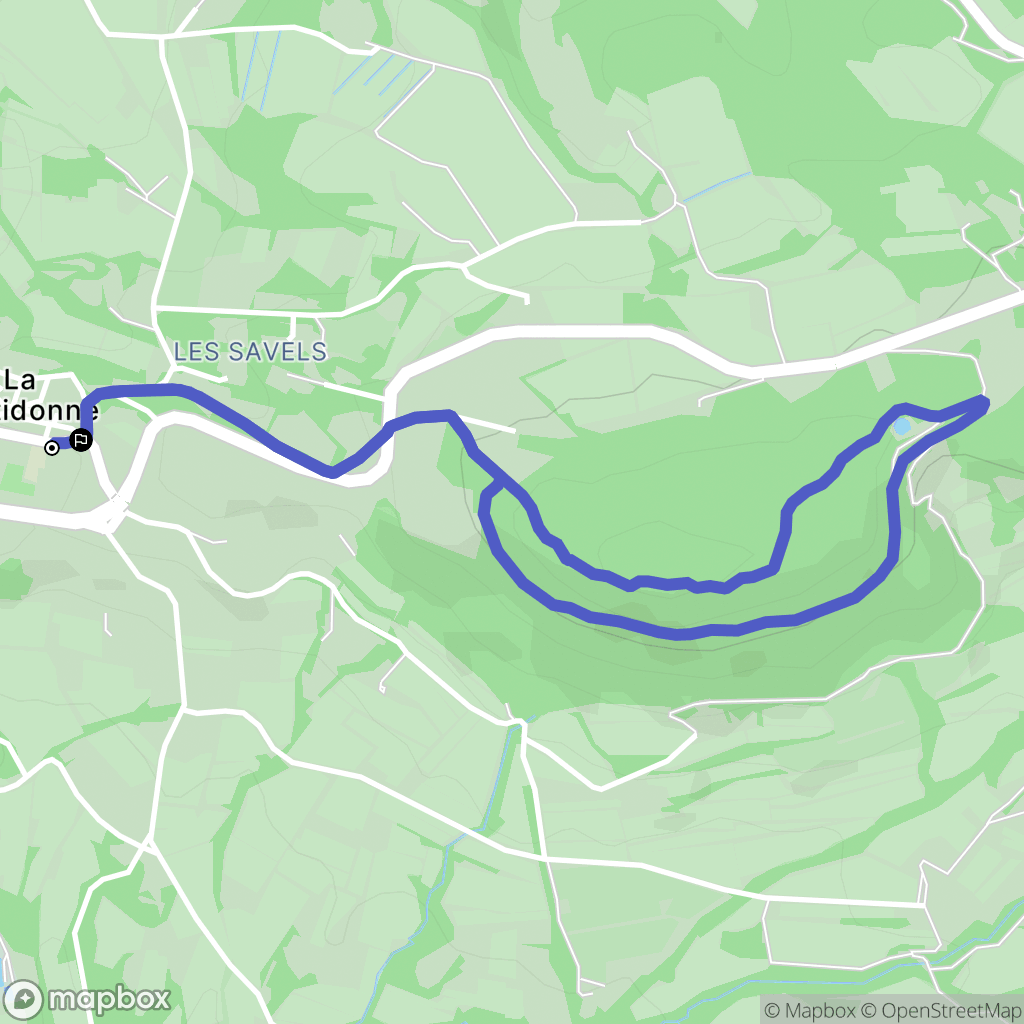 La Bastidonne : carte du parcours de randonnée - France