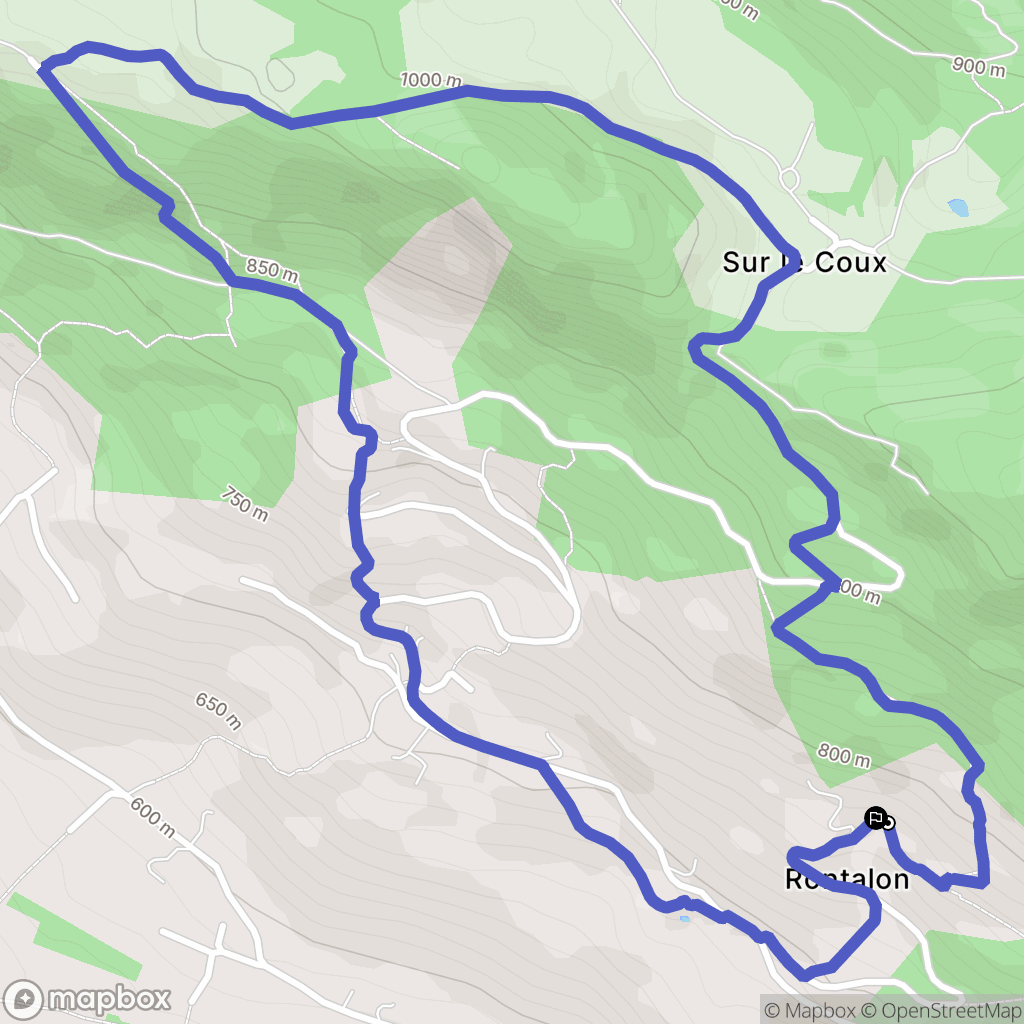 Thyez : carte du parcours de randonnée - France