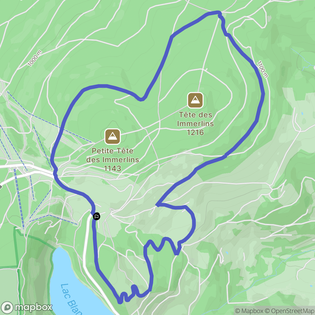 Orbey : carte du parcours de randonnée - France