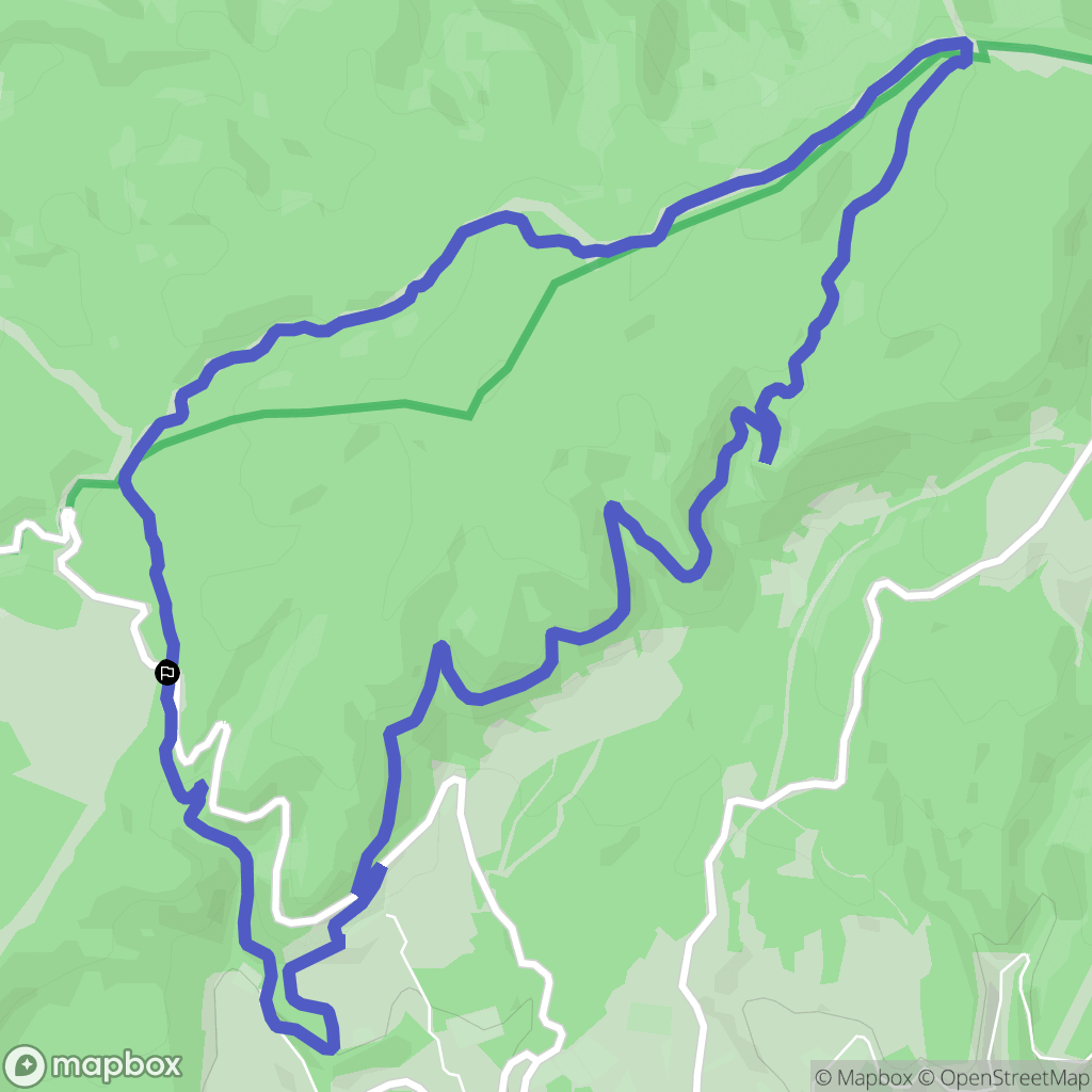 Murs : carte du parcours de randonnée - France