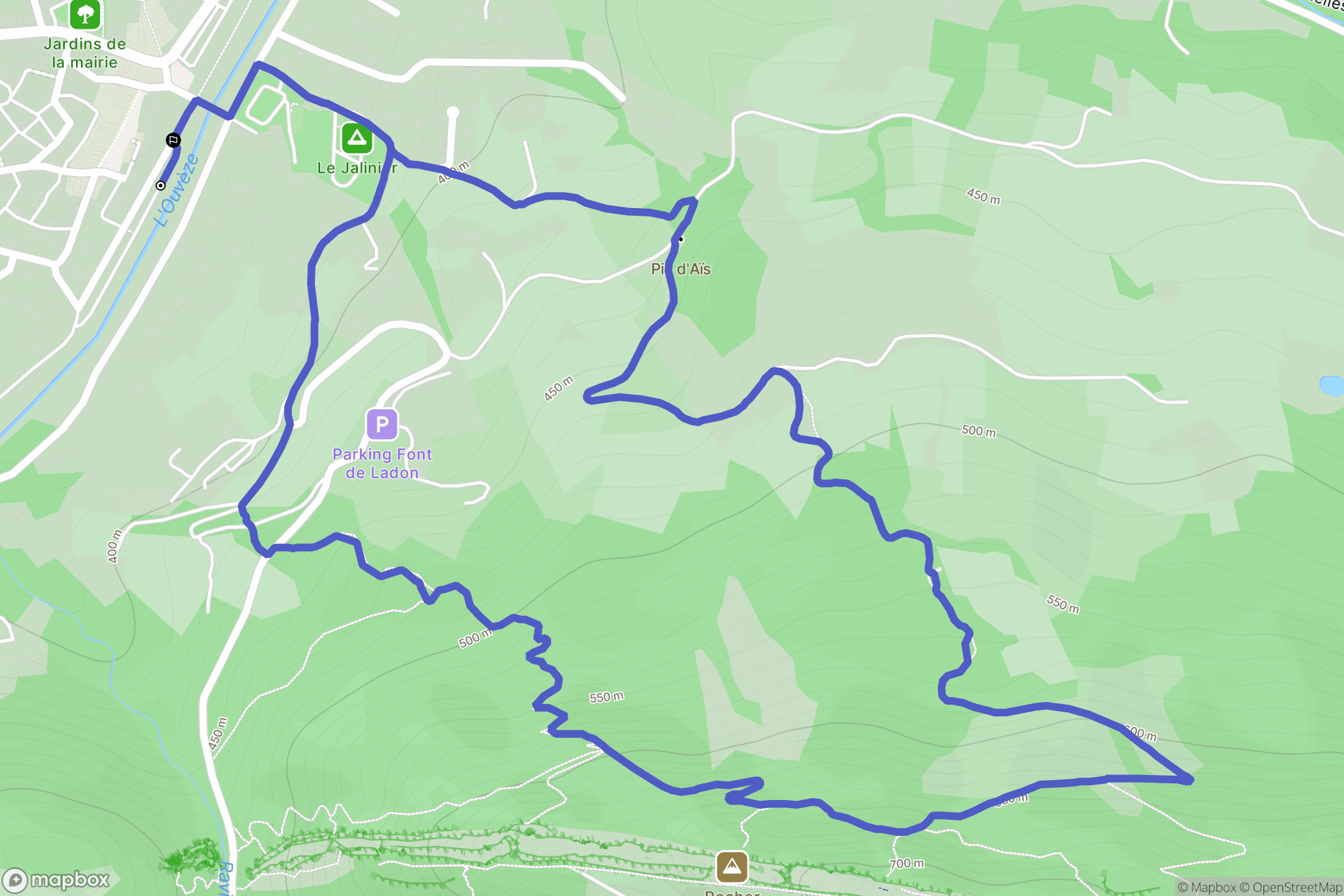 Buis-les-Baronnies : carte du parcours de randonnée - France