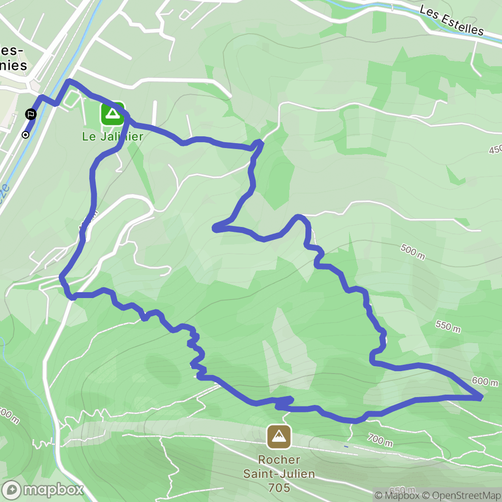 Buis-les-Baronnies : carte du parcours de randonnée - France